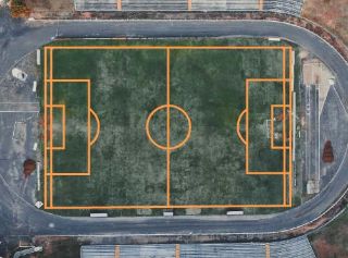Line Annotation of football pitch