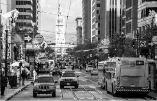 Bounding box of cars on the road