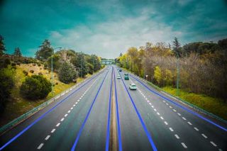 Line annotation of lanes on the highway